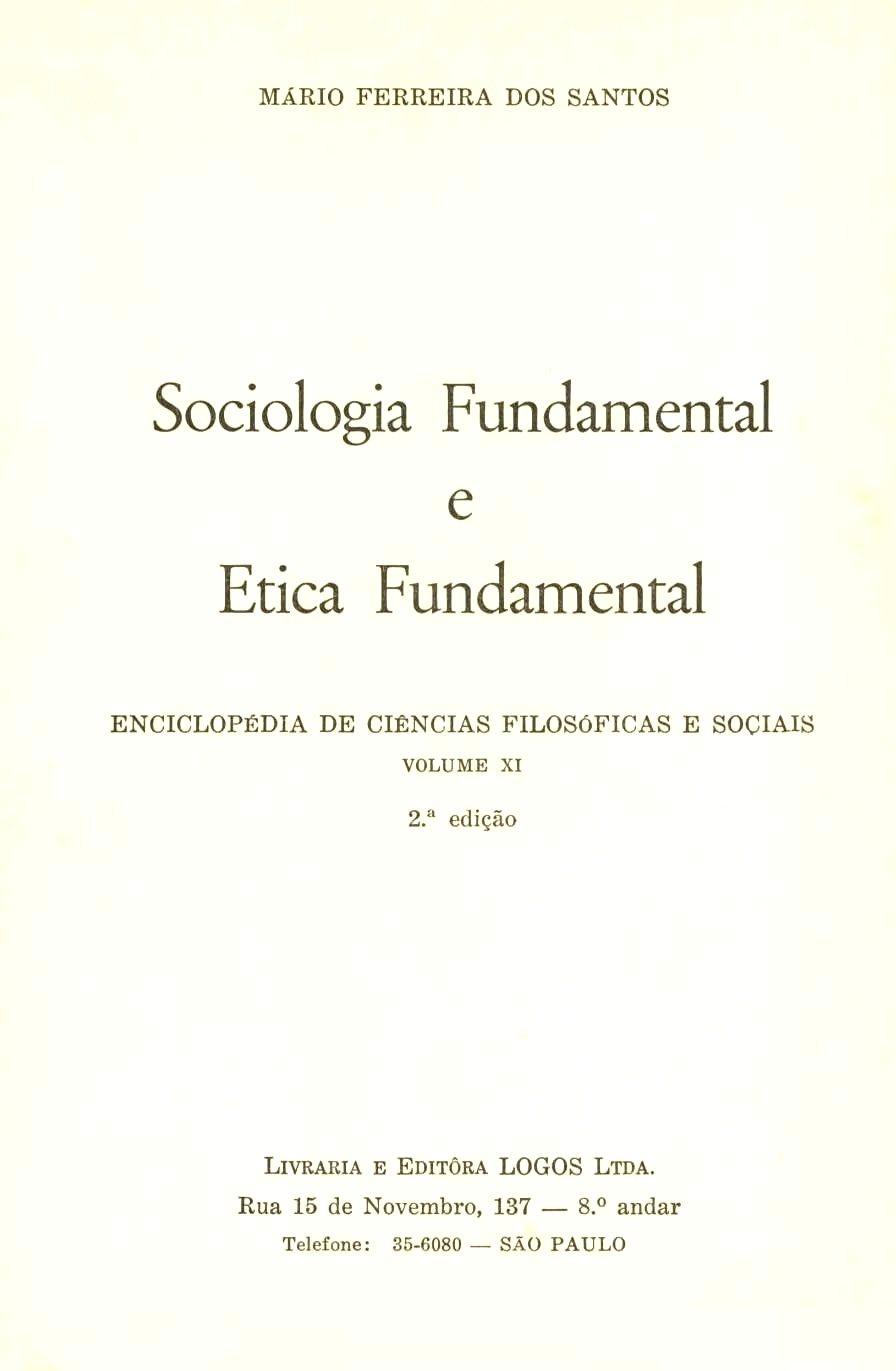 Sociologia fundamental e ética fundamental