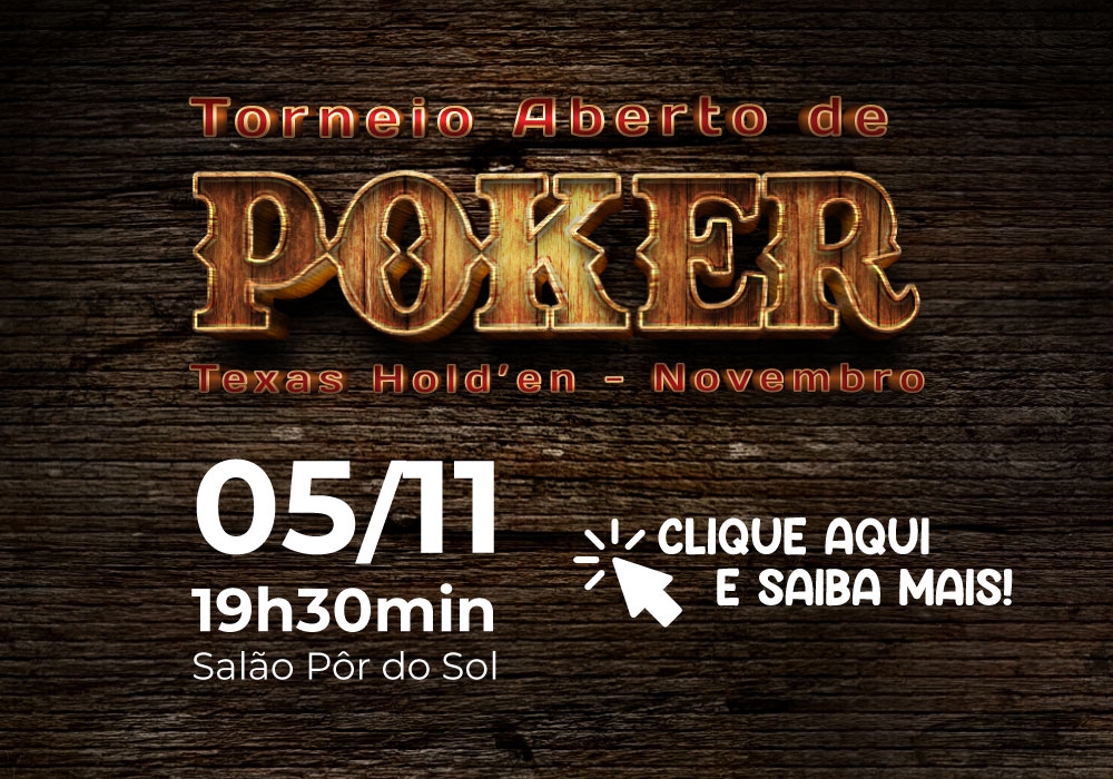 Torneio Aberto de Poker Texas Hold'em: etapa de novembro