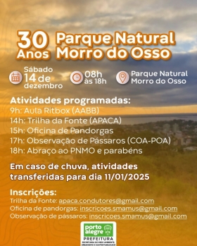 30 anos do Parque Natural Morro do Osso