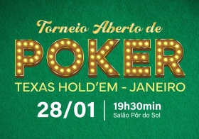 Torneio Aberto de Poker Texas Hold'em - Janeiro