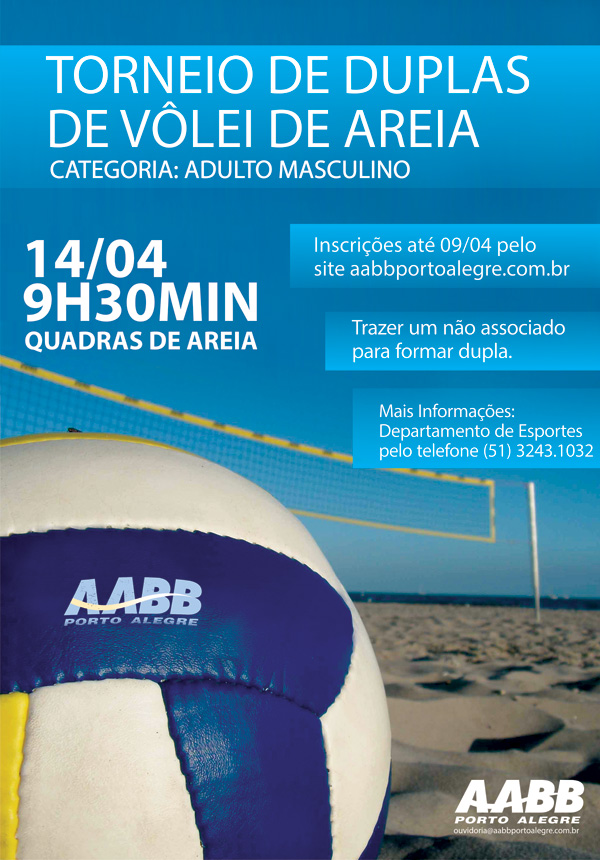 Torneios 1 Torneio Vôlei de Areia Social Media PSD Editável [download] -  Designi